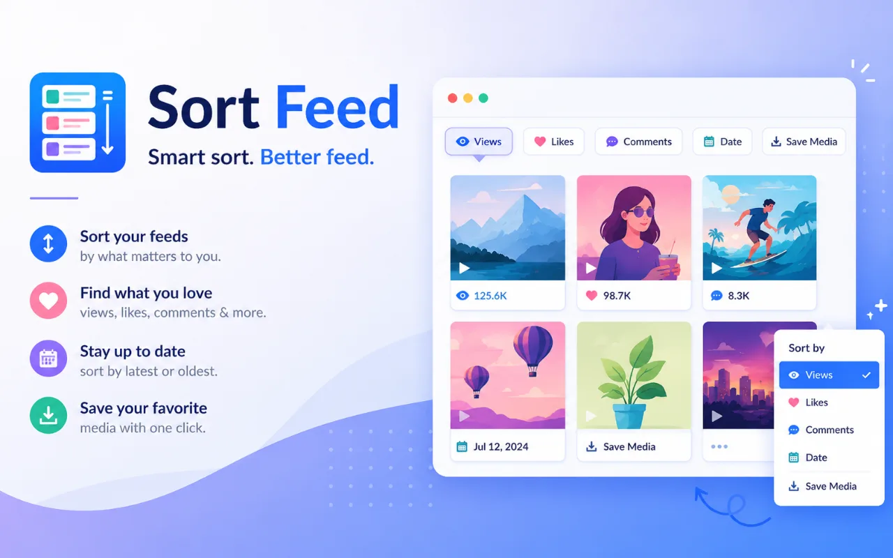 See Sort Feed in action 2